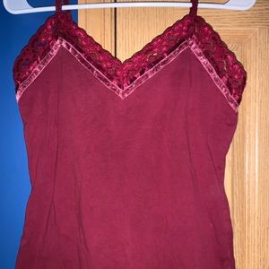 Very cute laced top, bottom, and sleeved cami